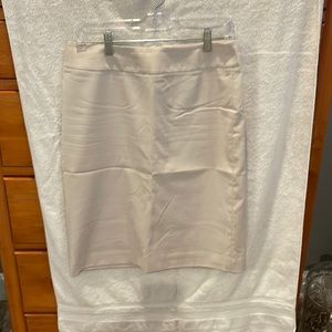 Khaki straight skirt